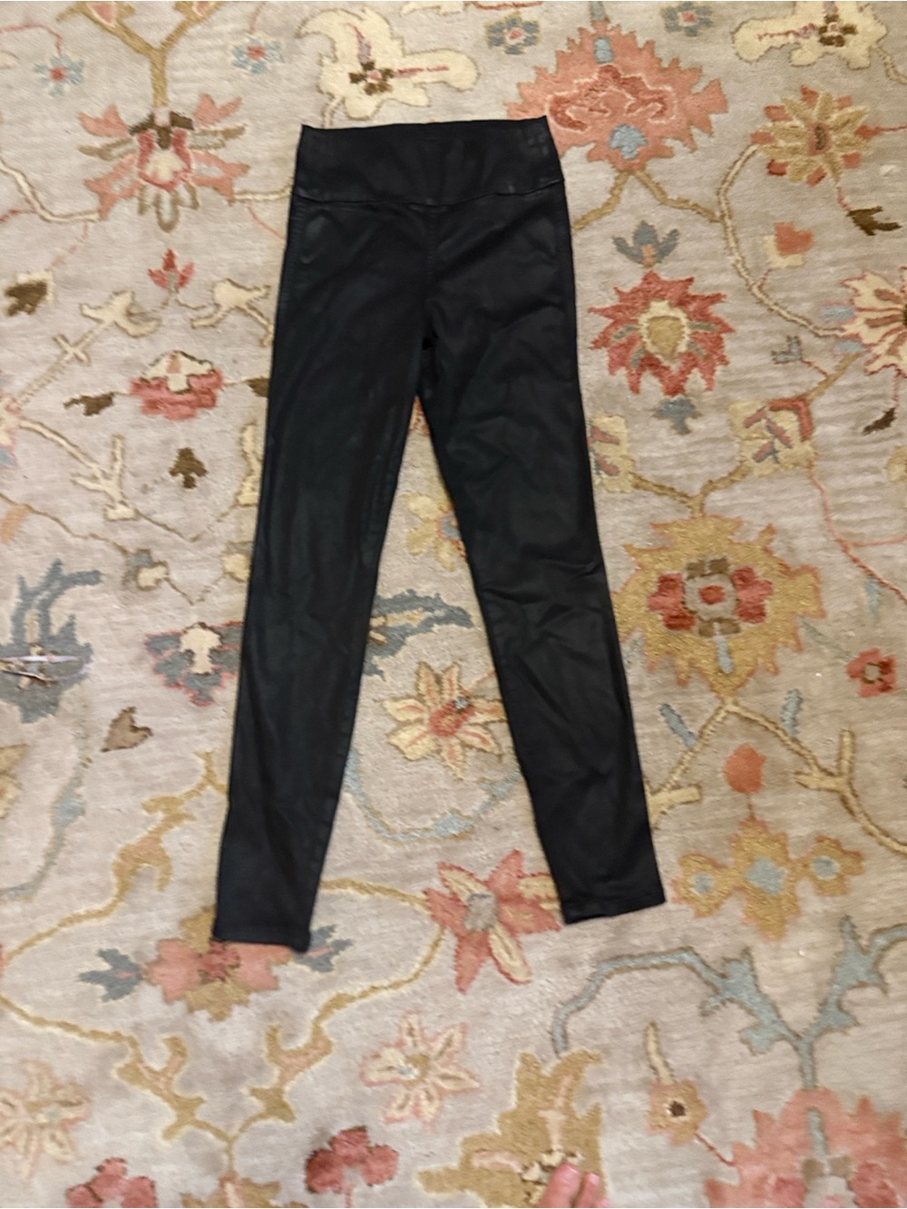 Level 99 Black coated leggings